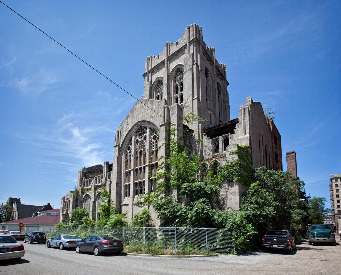 A proposal to transform the abandoned City Methodist Church into a garden and event space has gained some traction.