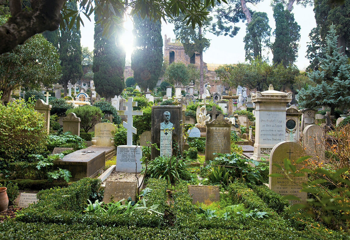 <em>Il Cimitero Acattolico di Roma</em> is the "Non-Catholic" cemetery of Rome, Italy. Prior to 1738, the Vatican prohibited people who were not Catholic from being buried in the city.