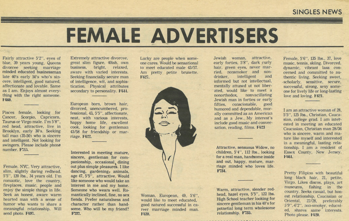The Dramatically Different World Of 70S Dating Ads -5493