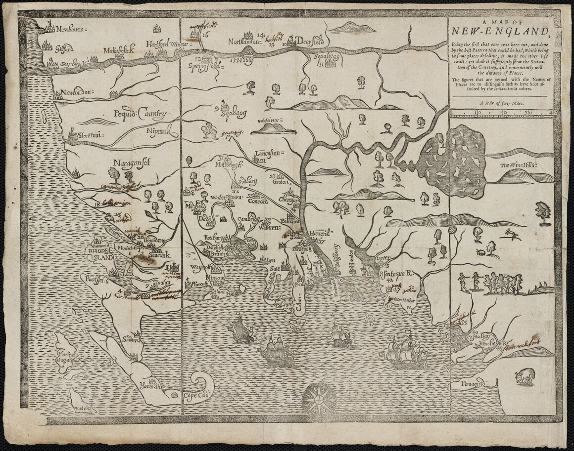 "A map of New-England, being the first that ever was here cut."