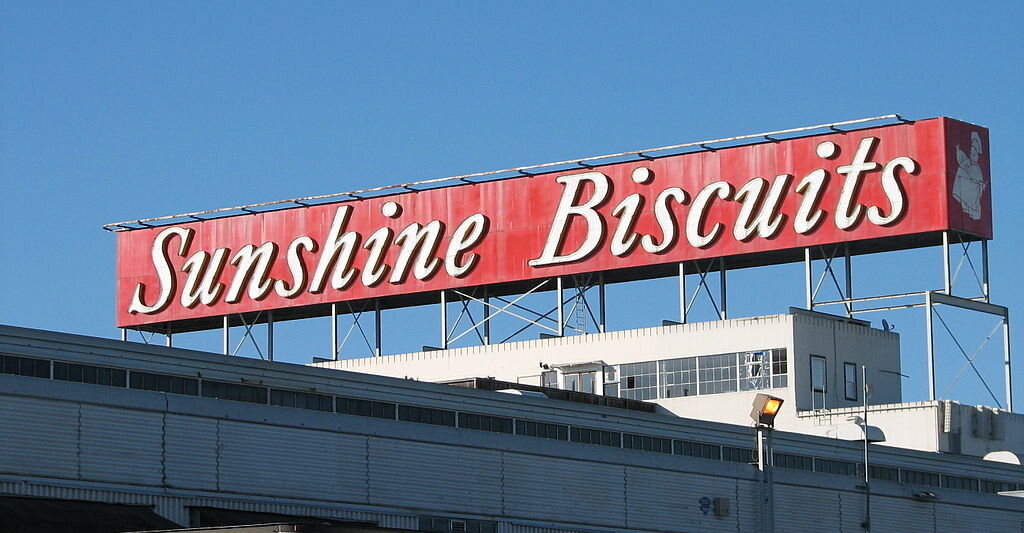 An Oakland outpost of Sunshine Biscuits operated until 1995.