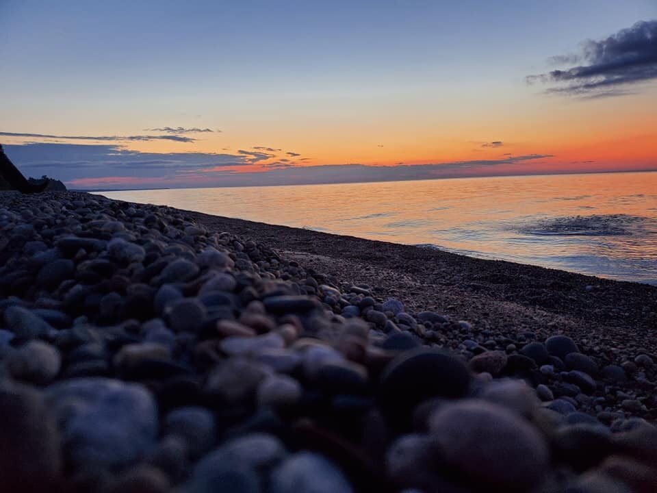 Rintamaki canvasses the shores of the Great Lakes after dark.