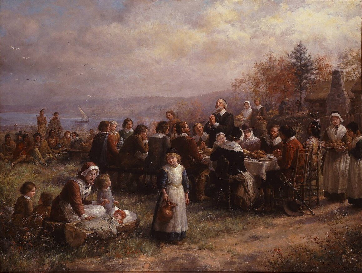 Relegated to the background of the first Thanksgiving narrative—often literally, as in this painting—the full story of the Mashpee Wampanoag is gaining more attention.