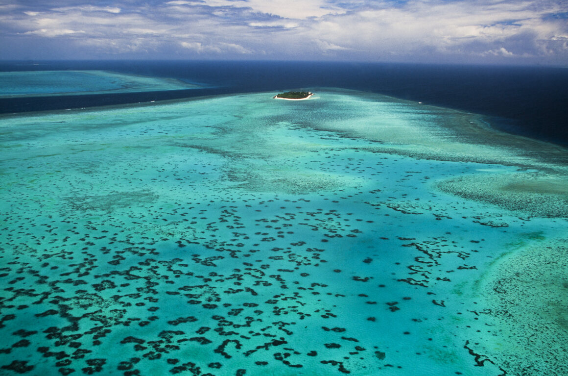 Heron Island sits at the southern end of Australia's Great Barrier Reef.