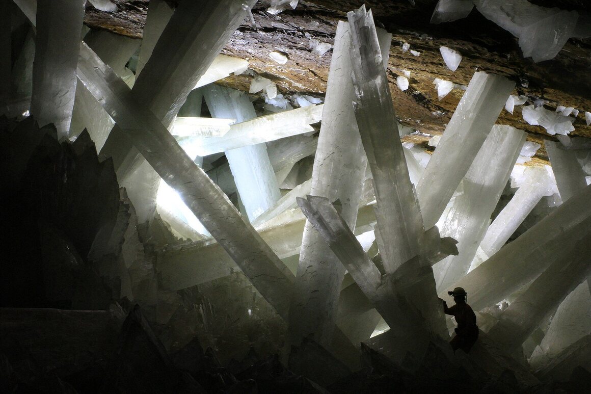 The giant crystals of Naica Cave.