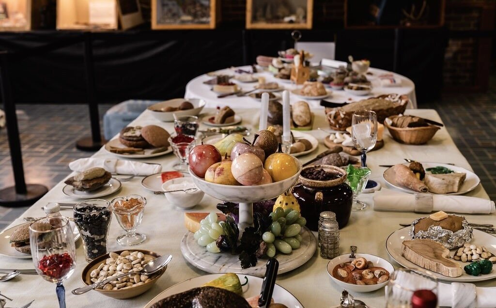 The Rock Food Table.