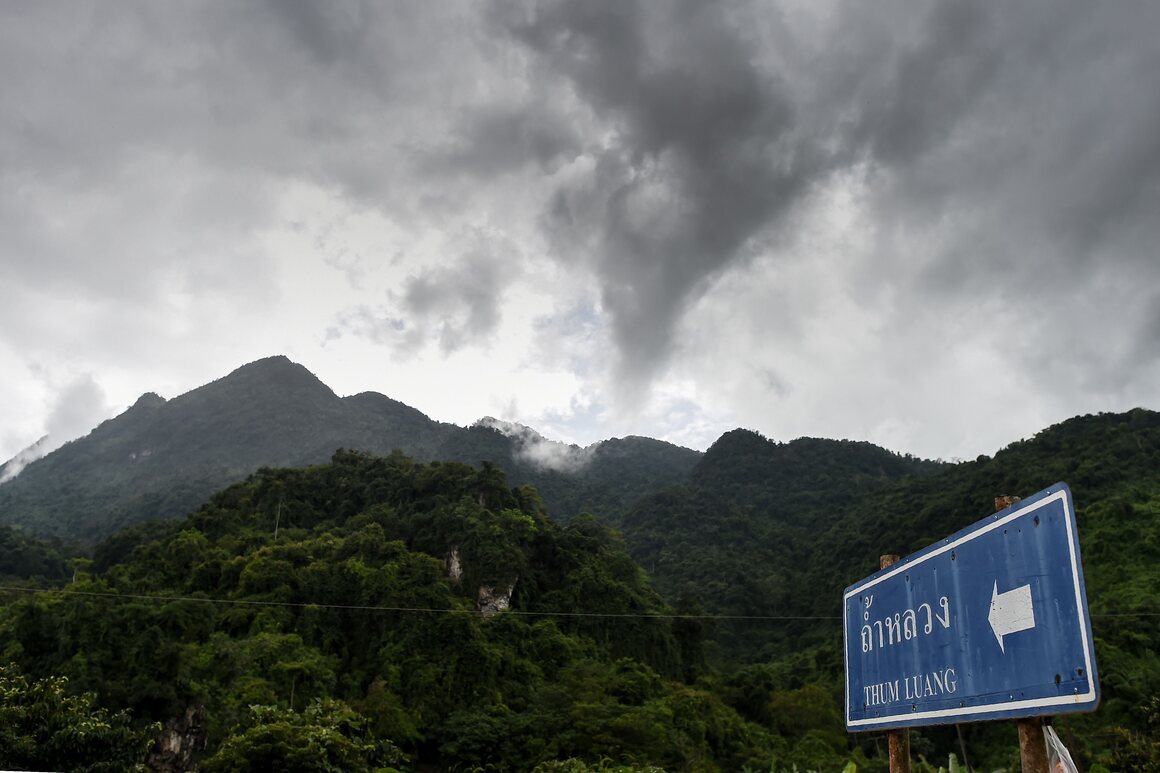 Heavy rainfall in the mountains around Tham Luang led to early seasonal flooding of the cave system in June 2018.