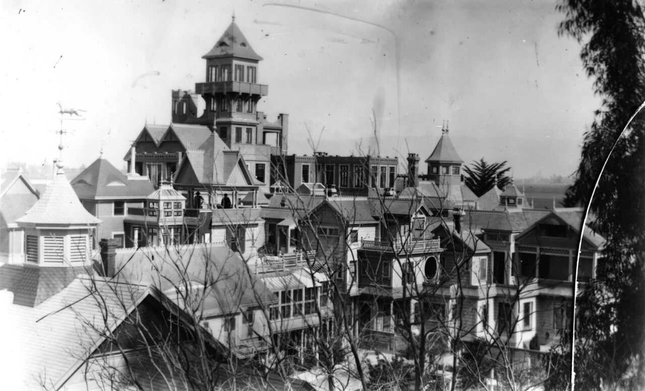 A pre-1906 view of the house from the south.