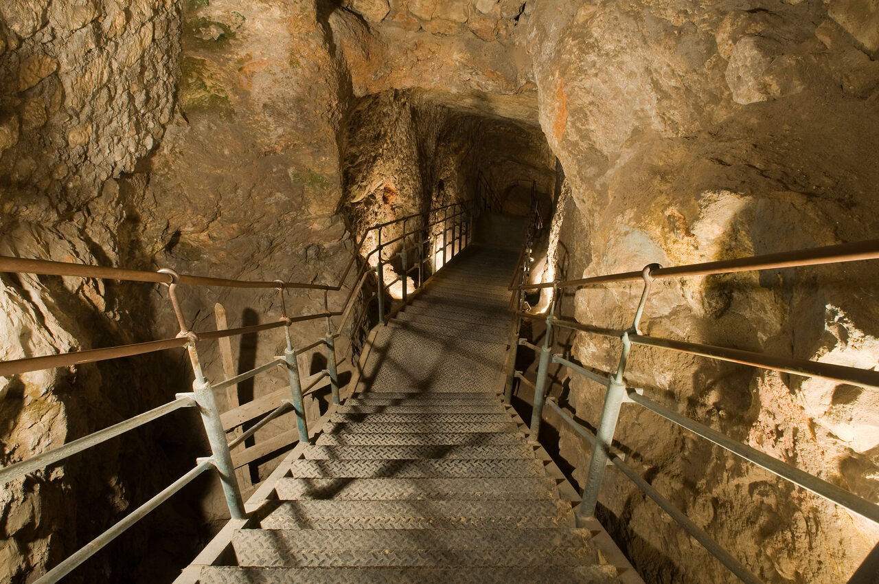 A tunnel in Warren's Shaft System, which he and his team explored—not particularly safely.