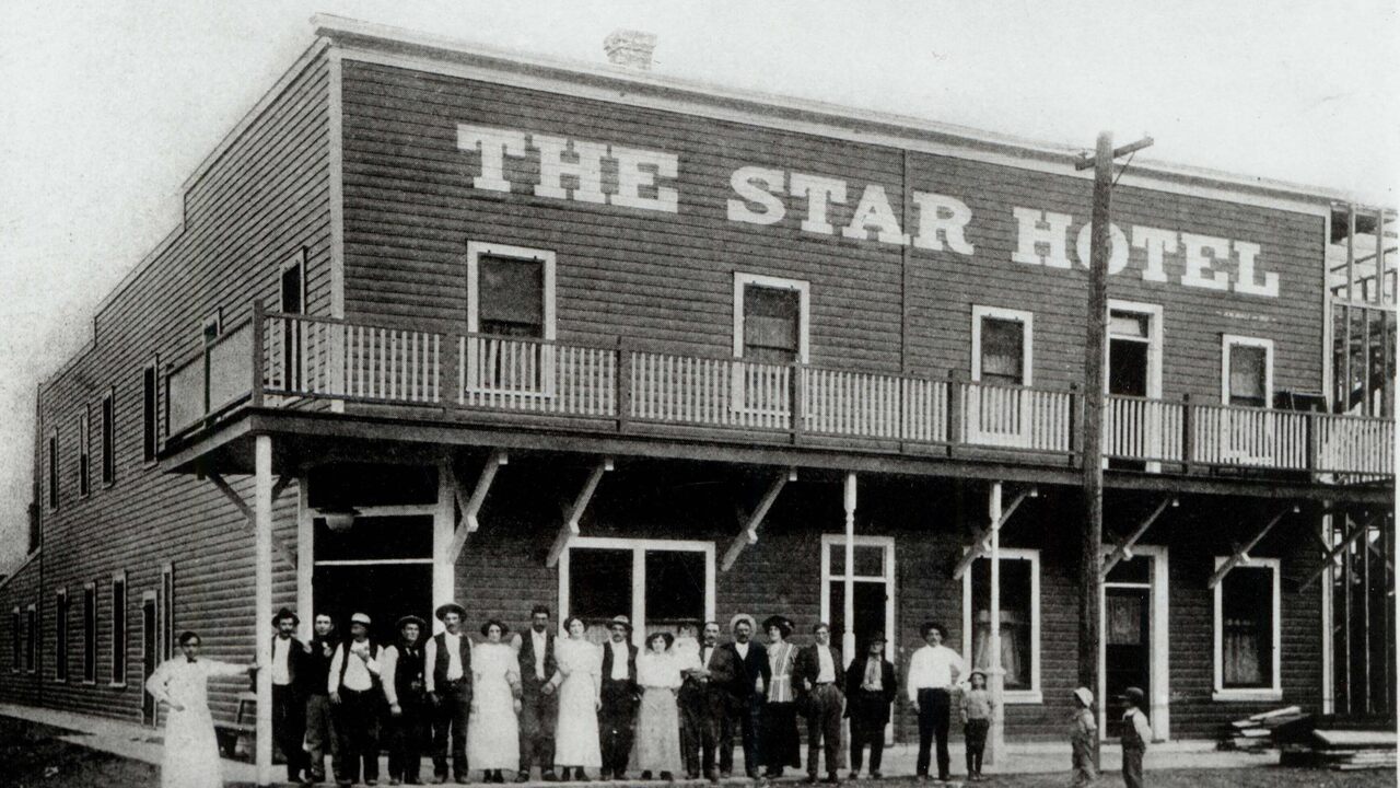  Hotelul Star în jurul anului 1910.