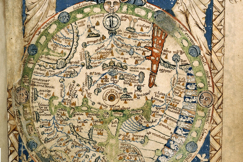 Can You Spot The Monsters In This Medieval Map Of The World