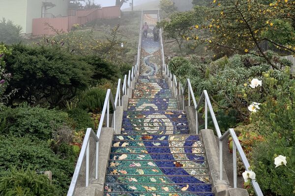 Secret Tiled Staircase San Francisco California Atlas Obscura