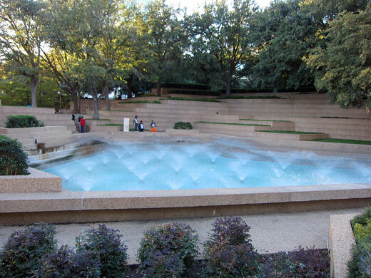 Fort Worth Water Gardens Fort Worth Texas Atlas Obscura