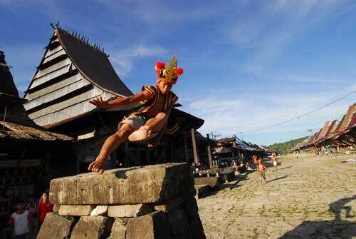 Nias Ceremonial Stone Jump Bawolato Indonesia Atlas 