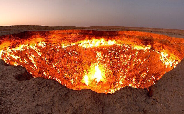 Image result for DARVAZA GAS FIRE CRATER