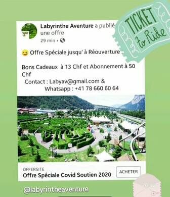 labyrinthe aventure evionnaz suisse anti aging