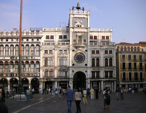 St Mark S Clock Tower Torre Dell Orologio Venice Italy Atlas Obscura