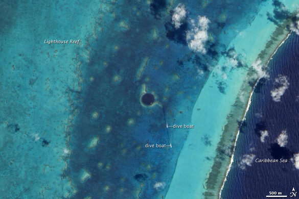 Great Blue Hole Belize City Belize Atlas Obscura