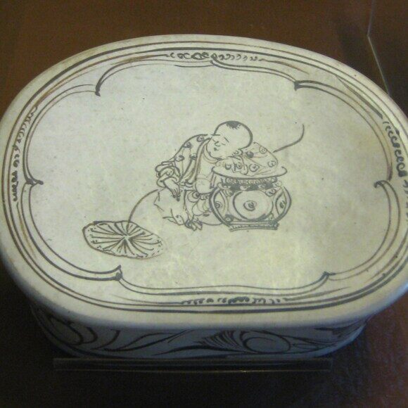 antique chinese porcelain pillow