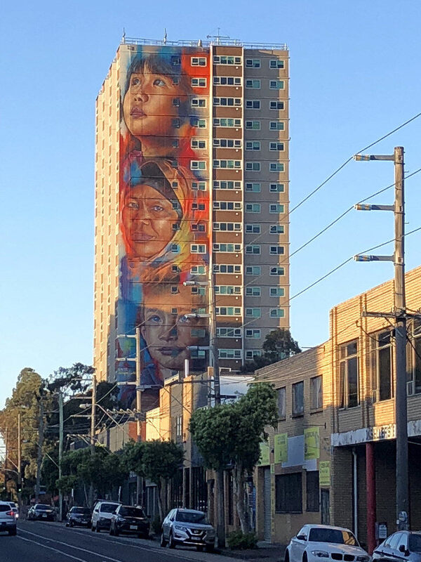 Picture - Adnate Collingwood Mural in Melbourne, Australia