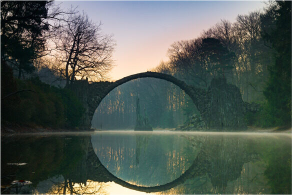 Rakotzbrücke Devil's Bridge Gablenz, Germany Atlas Obscura