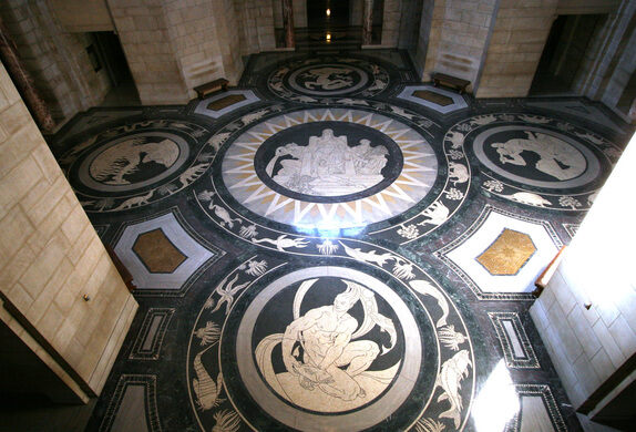 Nebraska State Capitol Mosaic Floor Lincoln Nebraska Atlas
