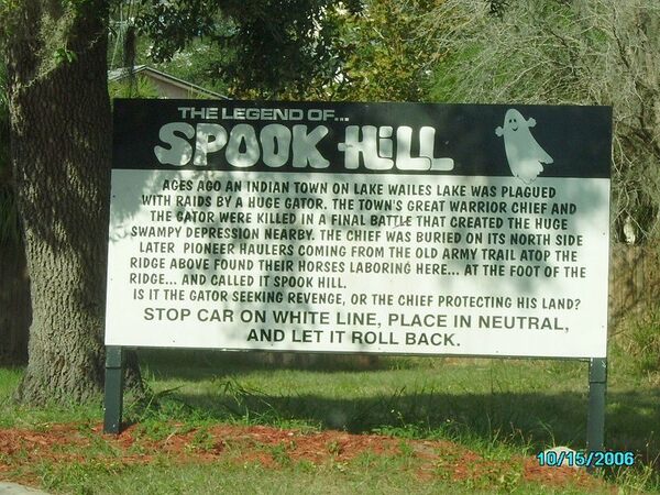 Spook Hill Lake Wales Florida Atlas Obscura
