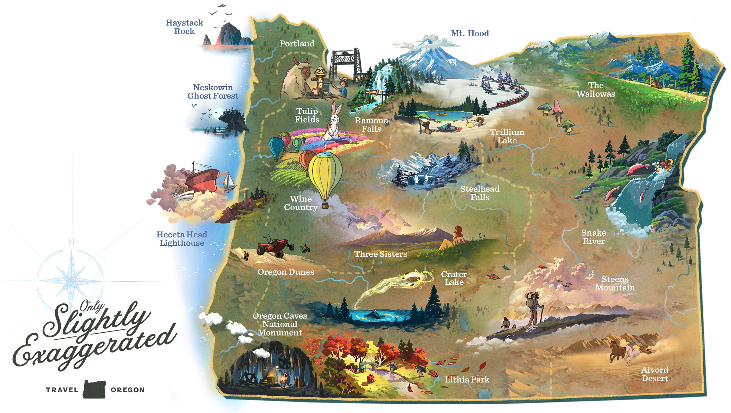 Travel Oregon Map 