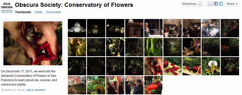 Obscura Society: Conservatory of Flowers