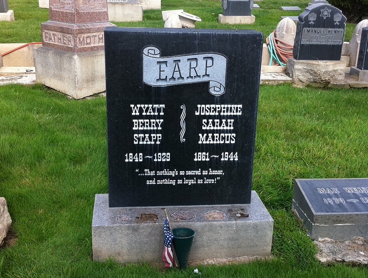 Wyatt Earp's tombstone